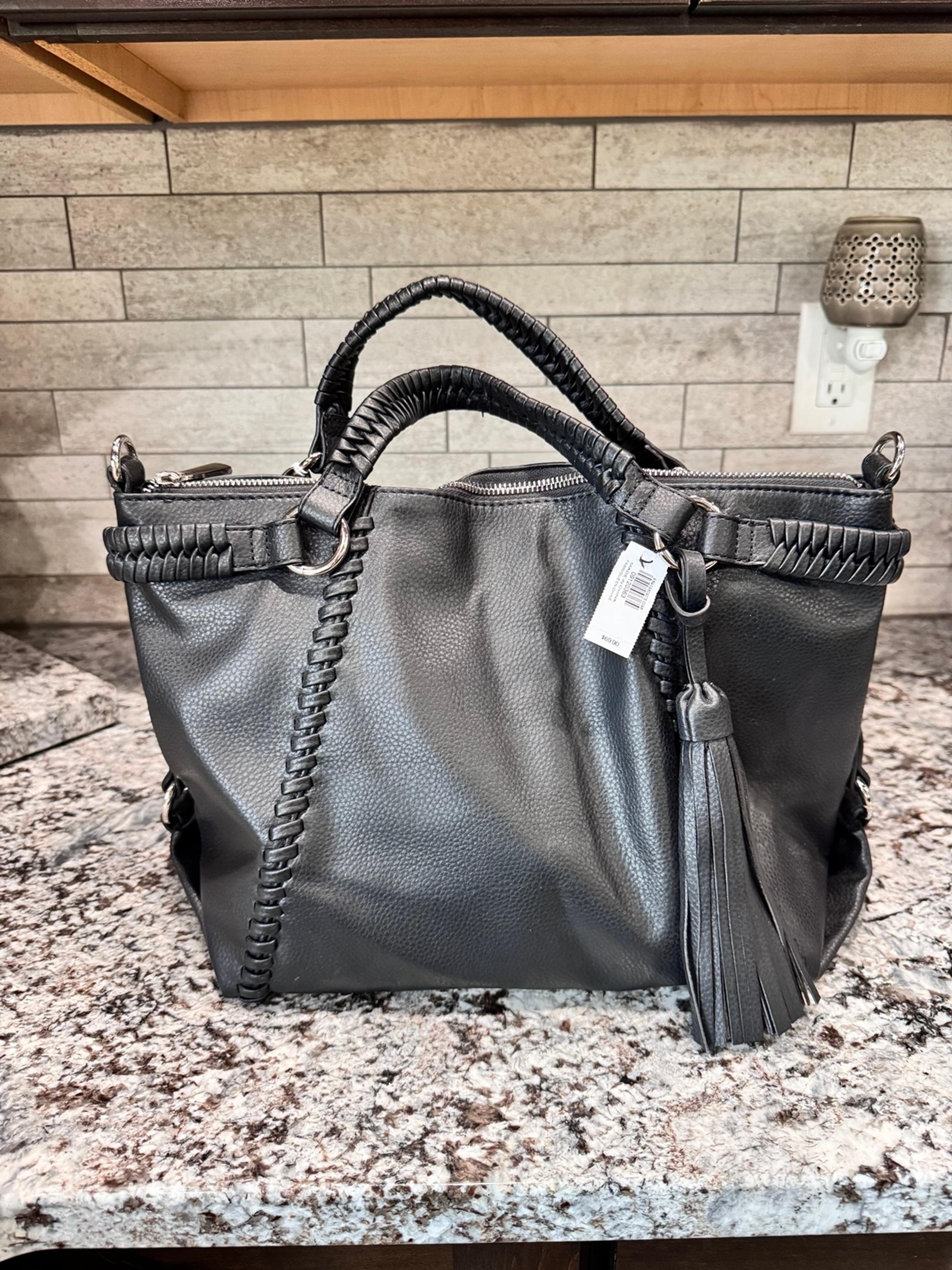 Faux Leather Handbag - Express