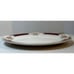 VTG Homer Laughlin Majestic Oval Serving Platter Floral W/Gold & Burgundy Trim