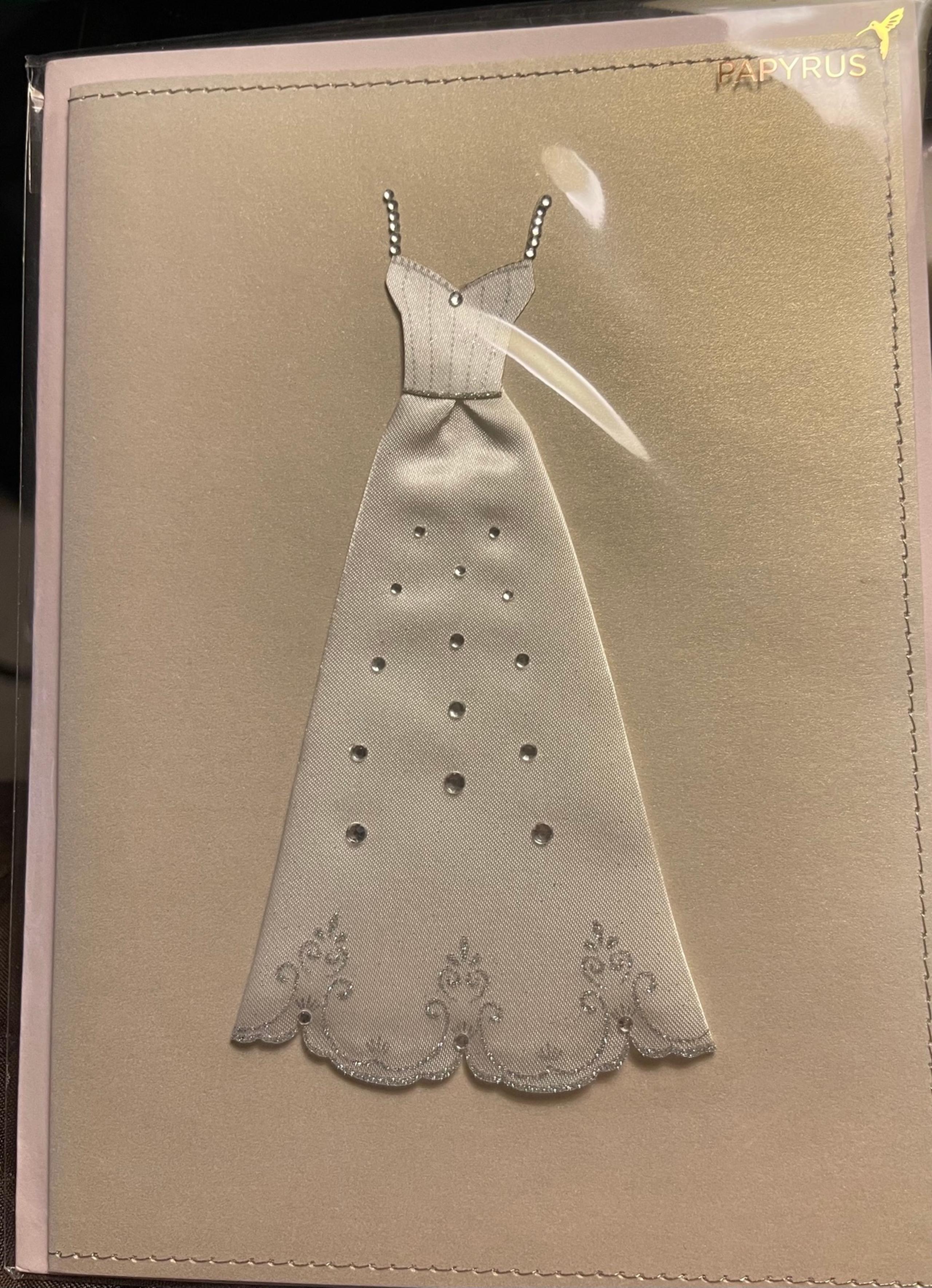 Papyrus Card Gown Happiest Wedding Shower Wishes to the Beautiful Bride to Be