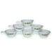 Vintage Anchor Hocking Fire King Green Meadow Soup Bowls Handle Casserole Lot