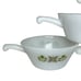 Vintage Anchor Hocking Fire King Green Meadow Soup Bowls Handle Casserole Lot