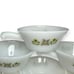 Vintage Anchor Hocking Fire King Green Meadow Soup Bowls Handle Casserole Lot