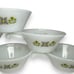Vintage Anchor Hocking Fire King Green Meadow Soup Bowls Handle Casserole Lot
