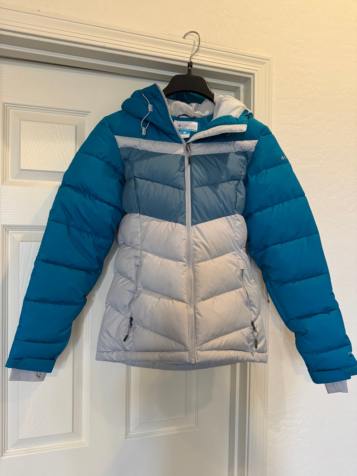 Columbia Womens Timber Top Mountain Ski Winter Jacket Omni/Blue Multi Size XS