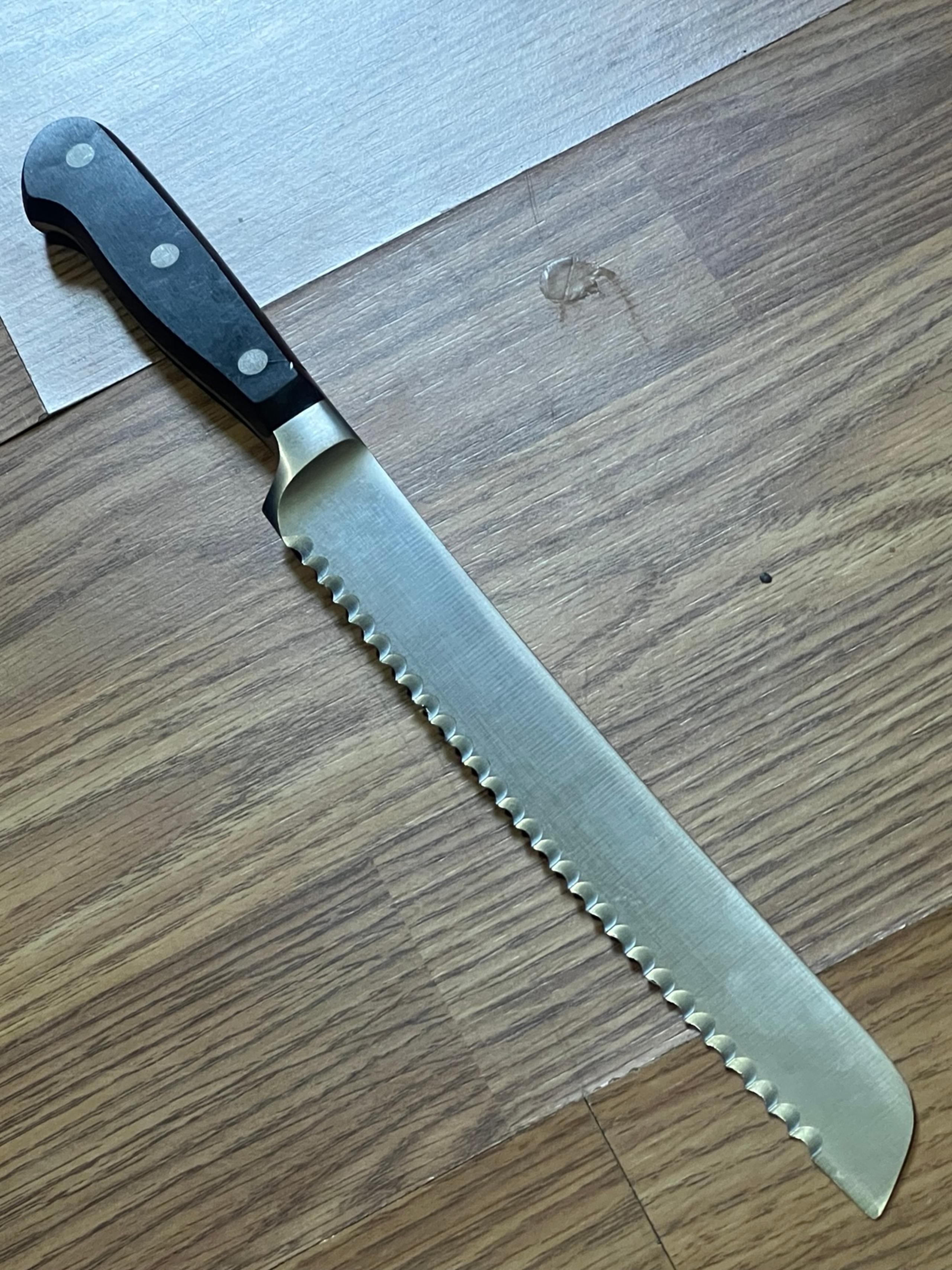 Wusthof Dreizack 8" Classic 4149 20cm Serrated Bread Knife Black Full Tang