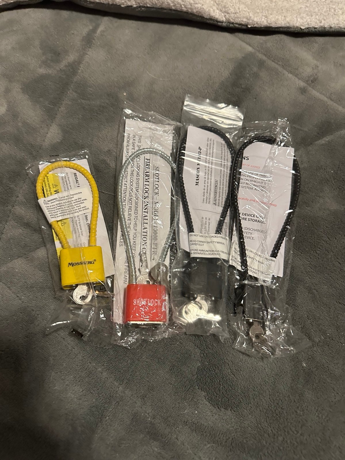 Firearm Safety Locks Bulk Lot
