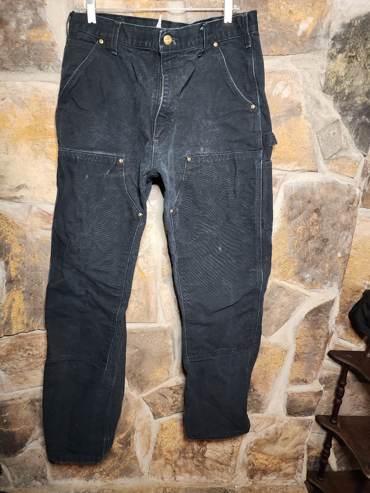 Carhartt Double Knee Pants Helmets to Hardhats Made in USA Black