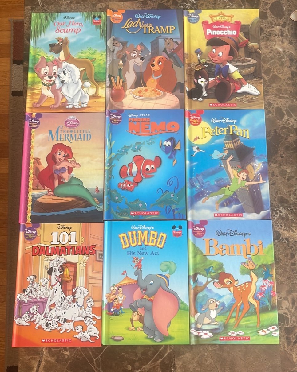 Disney Wonderful World Of Reading 9 Books