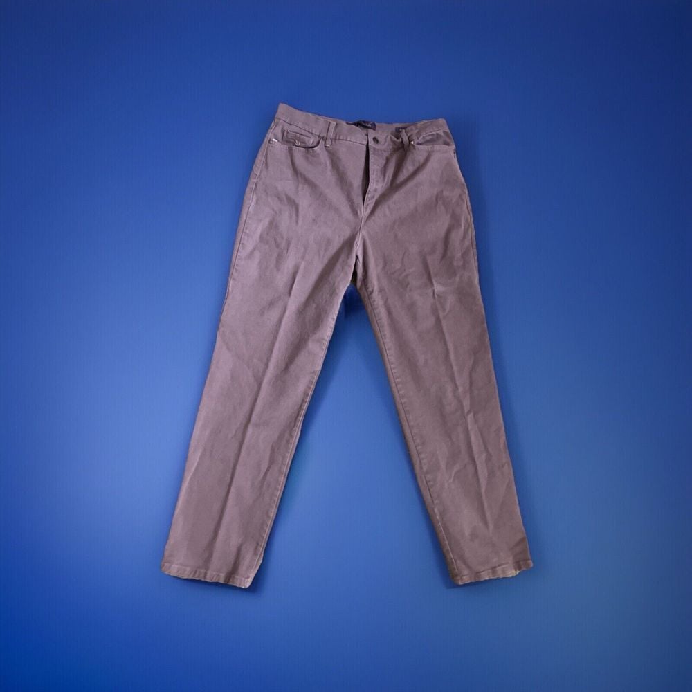 Gloria Vanderbilt Purple Amanda Classic Straight Leg Jeans size 16