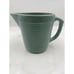 Vintage Monmouth USA Pottery Small Green Pitcher Rib Design