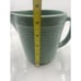 Vintage Monmouth USA Pottery Small Green Pitcher Rib Design