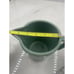 Vintage Monmouth USA Pottery Small Green Pitcher Rib Design