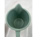 Vintage Monmouth USA Pottery Small Green Pitcher Rib Design