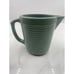 Vintage Monmouth USA Pottery Small Green Pitcher Rib Design