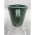 Vintage Monmouth USA Pottery Small Green Pitcher Rib Design