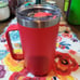 Yeti Limited Edition Rescue Red 24oz mug with Matching Magslider