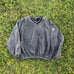Oversized ashworth fleece sweater vneck