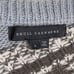 Skull Cashmere Lilian Fair Isle Wool Alpaca Blend Sweater (Sz L) V-Neck Gray