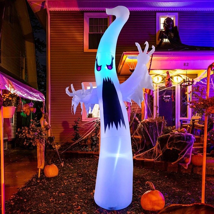 6 FT Halloween Inflatables Ghost Outdoor Decorations Blow Up Yard