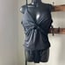 La Blanca Island Goddess Twist Keyhole Front One Piece Swimsuit in black size 16
