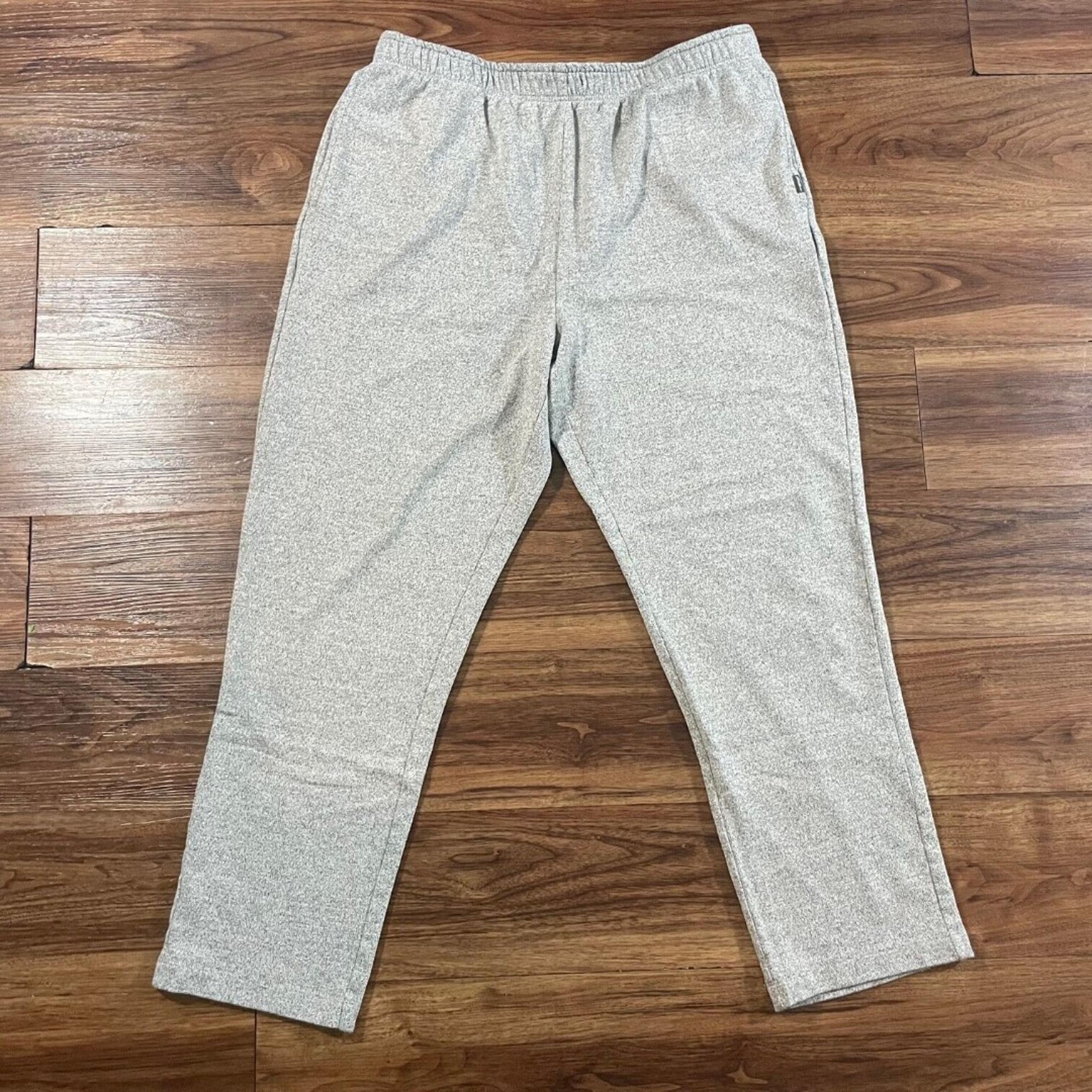 Eddie Bauer Sleepwear Pants Men Gray Sweatpants Tapered No Drawstring Size Large