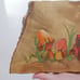 60s vintage Myrtlewood hand-painted mushroom wall décor 9” x 7”
