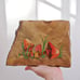 60s vintage Myrtlewood hand-painted mushroom wall décor 9” x 7”