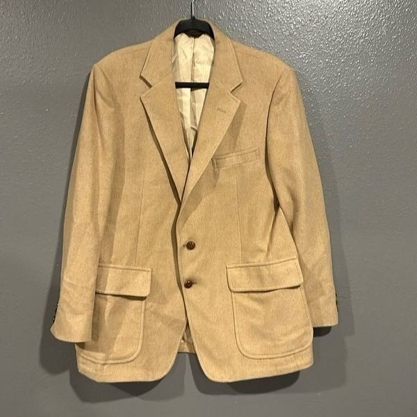 Garrison Park Vintage Tan Camel Hair Blazer