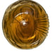 Vintage Empoli Amber Southern Belle Glass Decanter Italy