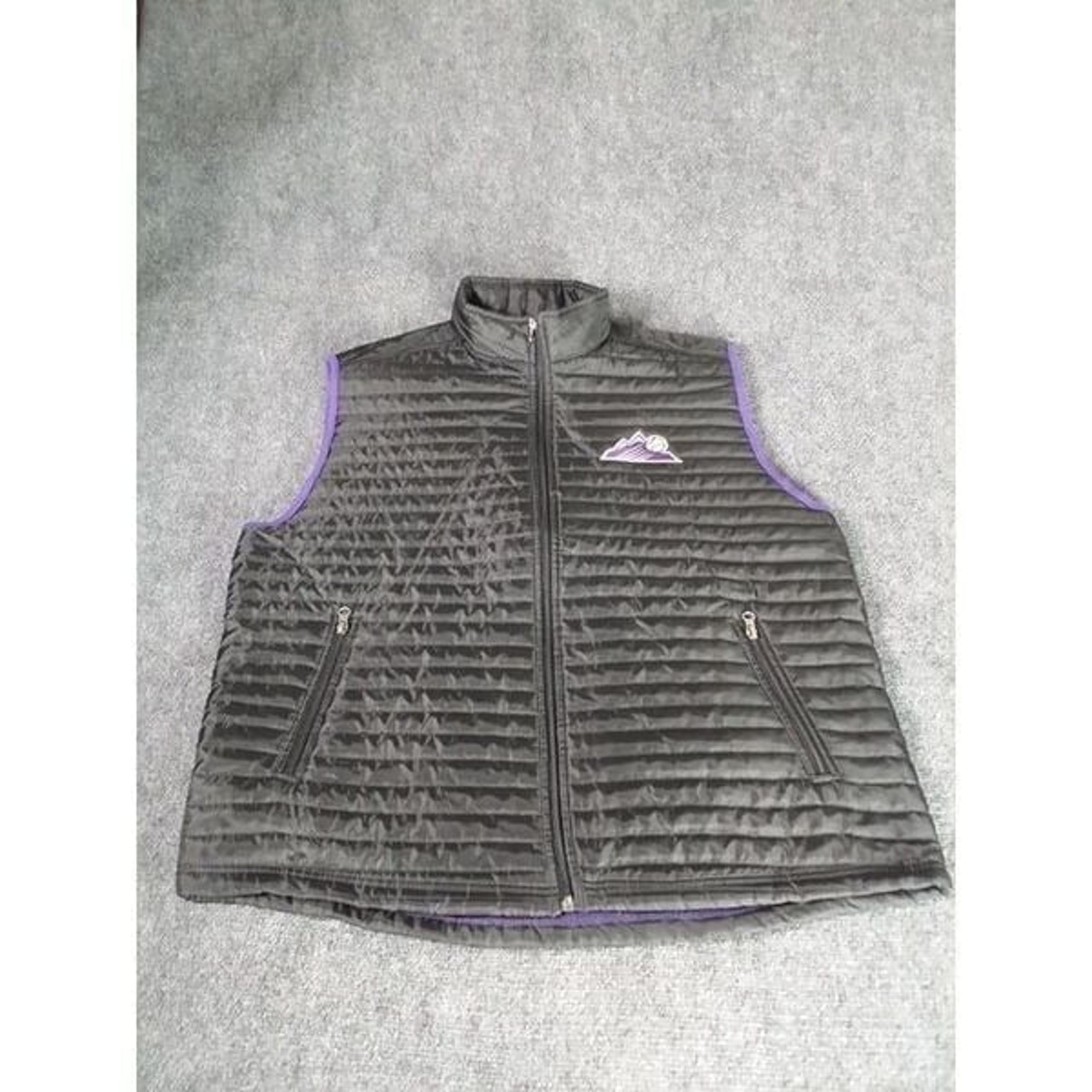 Colorado Rockies Sleeveless Puffer Vest Men Sz L King Soopers MLB Sportswear