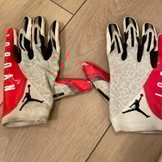 Jordan size XL football gloves
