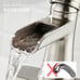 NEW Brushed Nickel Waterfall Single Handle Bathroom Faucet
