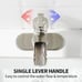 NEW Brushed Nickel Waterfall Single Handle Bathroom Faucet