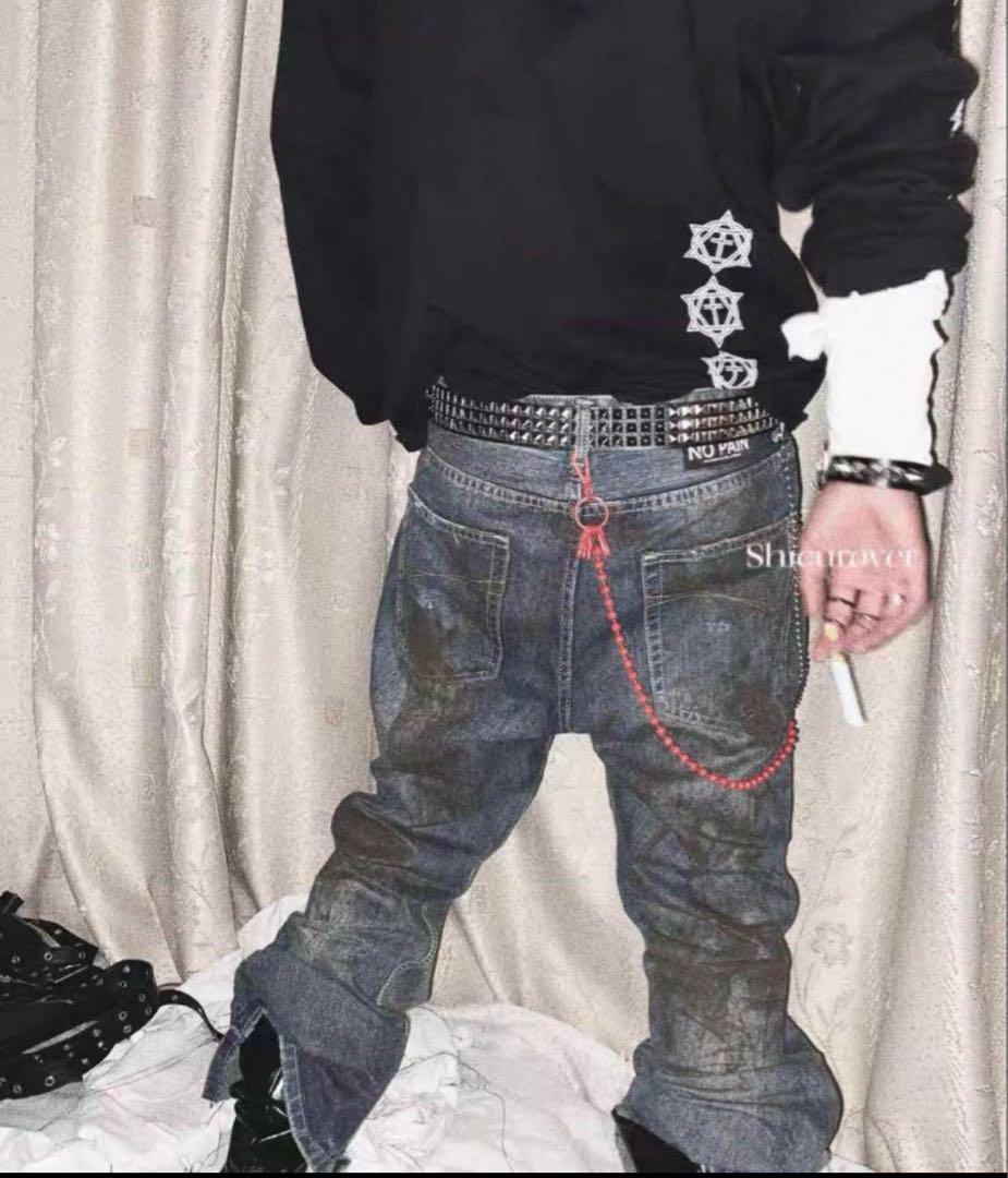 超安い 00s grunge denim washed archive Other opium パンツ