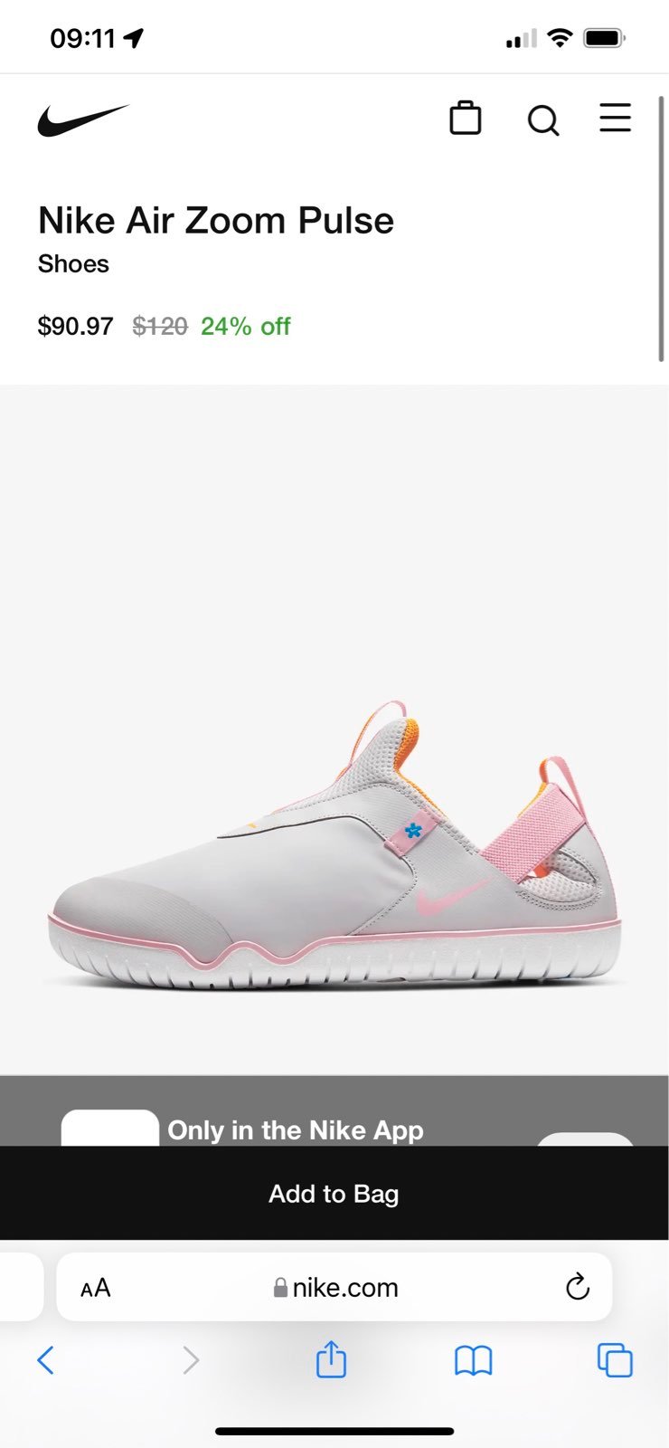 Nike Zoom Pulse size 9