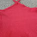 Anthropologie T.la Ribbed Knit Halter Tank Top Red Rouge Size Medium