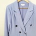 LOVERS FRIENDS | Diana Lavender Periwinkle Double Breasted Blazer Dress | Large