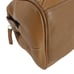 WILSONS LEATHER British Tan Pebble Leather Top Handle Satchel Silver Hardware