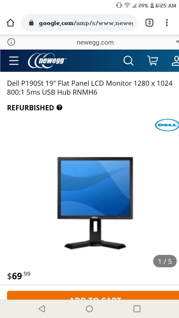 Dell 19 flat panel LCD moniter