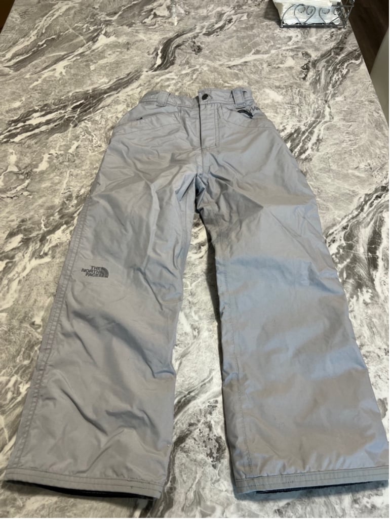 Youth The North Face Snow Pants S Gray