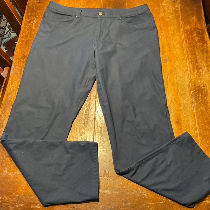 Lululemon ABC Warpstreme Pants Size 36 Blue Stretch Golfer Tech lm5ades