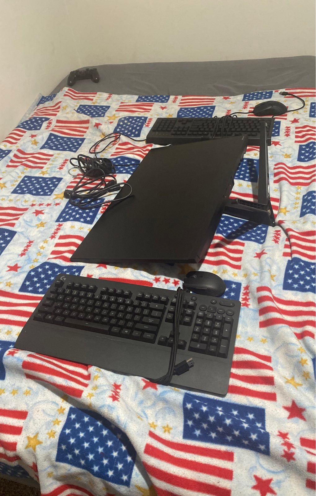 My two keyboreds and my tv