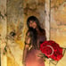 OH POLLY  BASEL Embellished Strapless Mini Dress in Red/Brown Ombré  worn ONCE