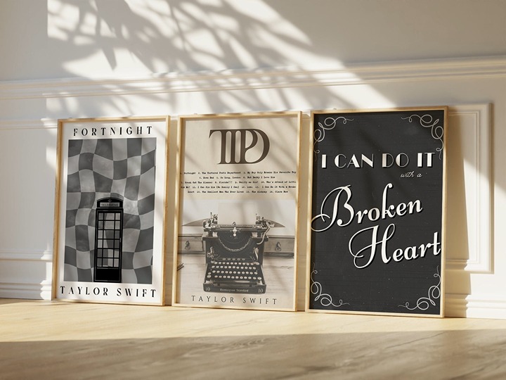 3 Taylor Swift Posters, The Tortured Poets Department, Eras Tour, Swiftie gift,