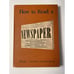 How to Read a Newspaper by Edgar Dale, 1941, HC, GOOD, Vintage Textbook, Rare!