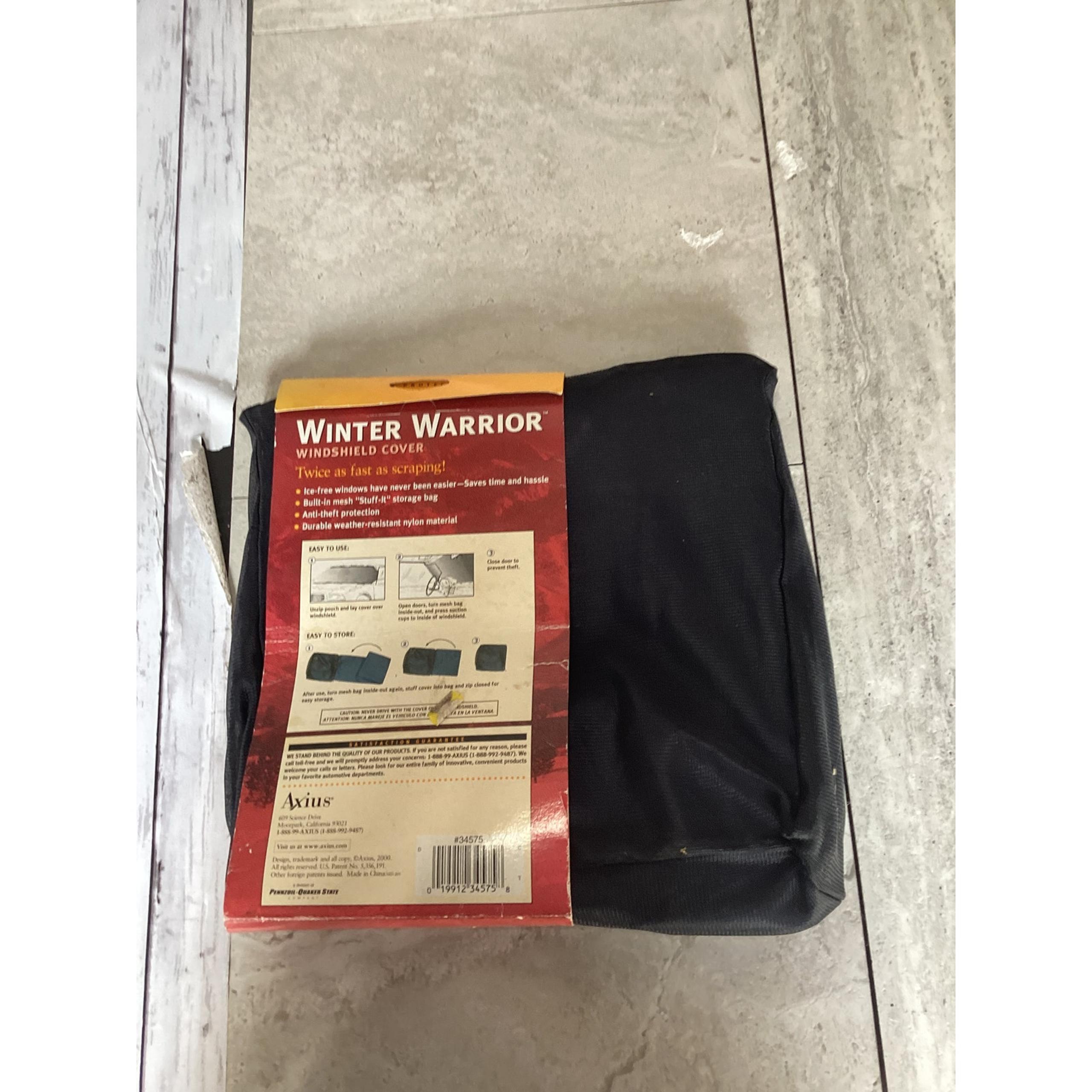 Axius Auto Expressions Winter Warrior Windshield Cover w/Storage Bag One Size - (+) People