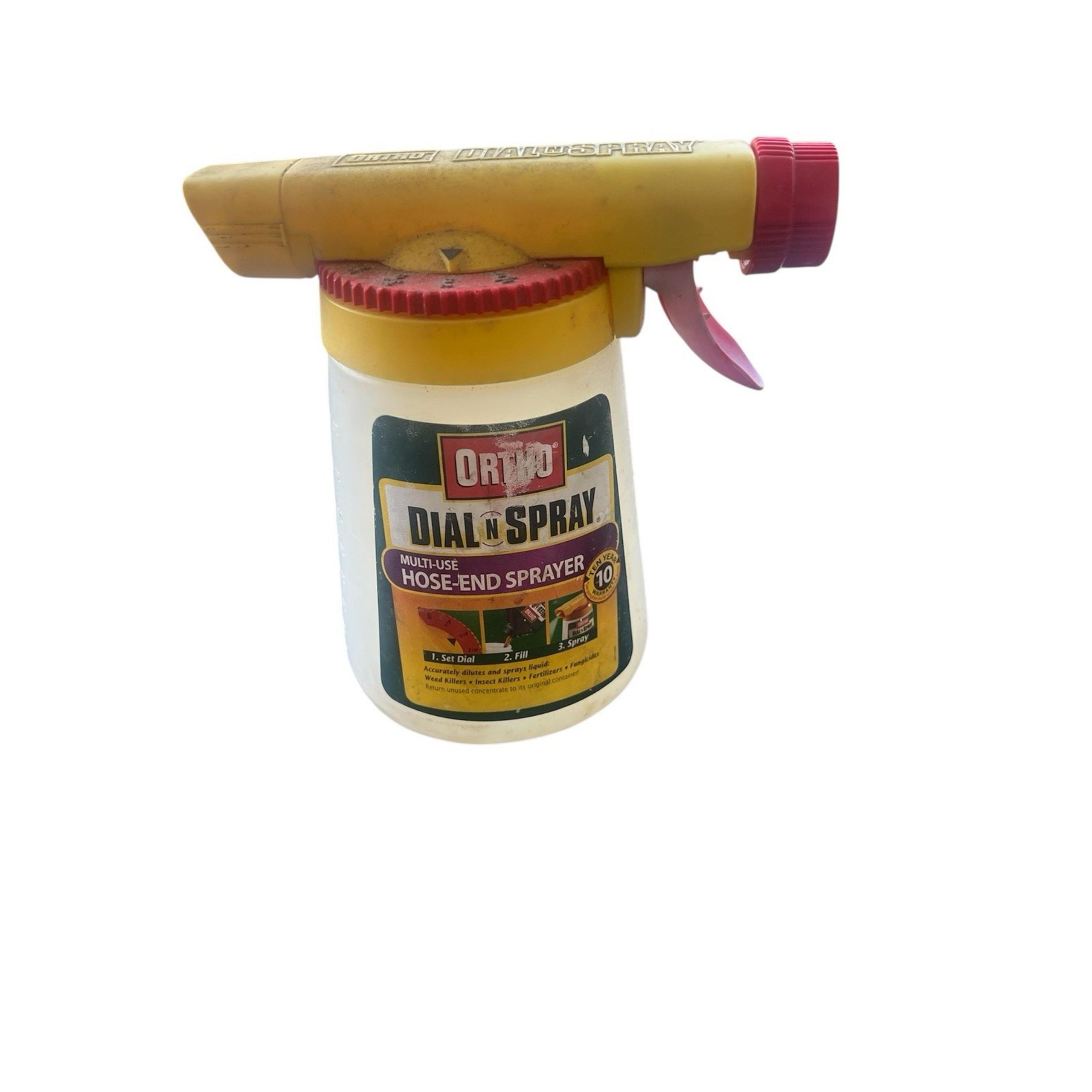 Ortho Dial N Spray Applicator Hose-End Sprayer Fertilizer Weeds Insect Multi-Use