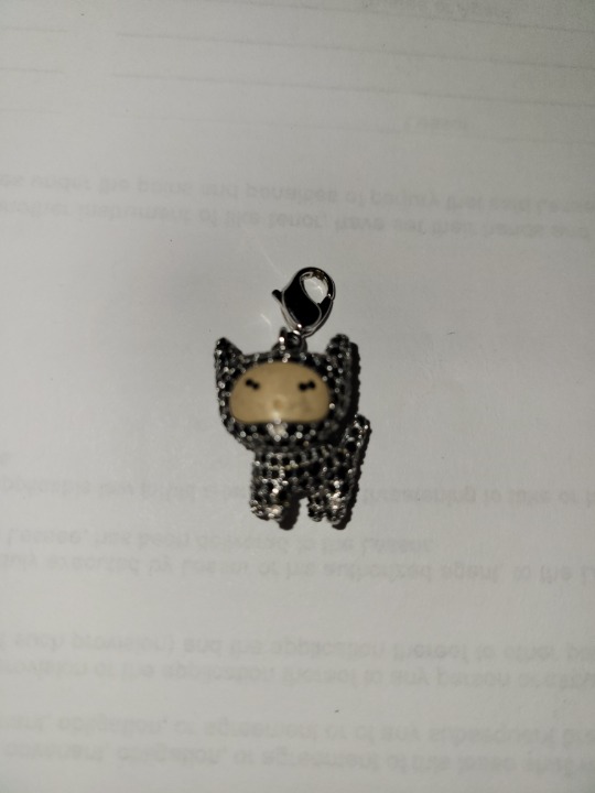 swaroski crystal cat pendant