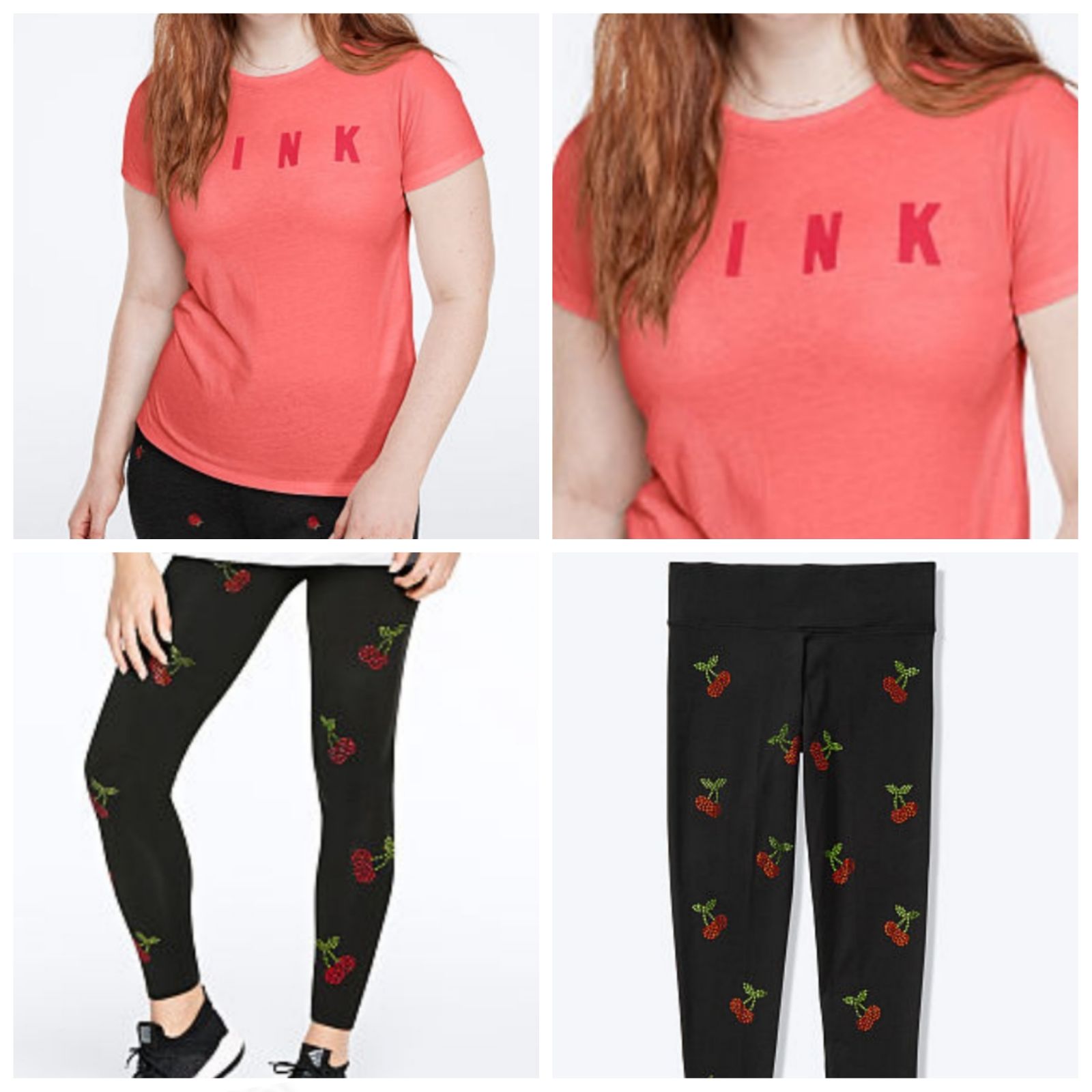 Pink Shine Cotton Leggings and Tee sz-L