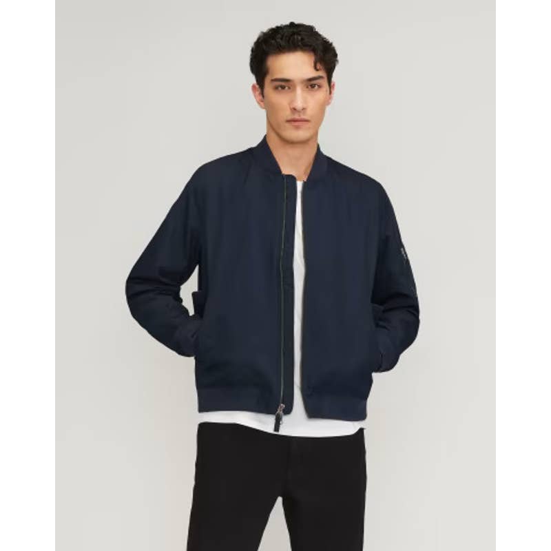 Everlane The Bomber Jacket Navy Blue Men's Size Medium NWT